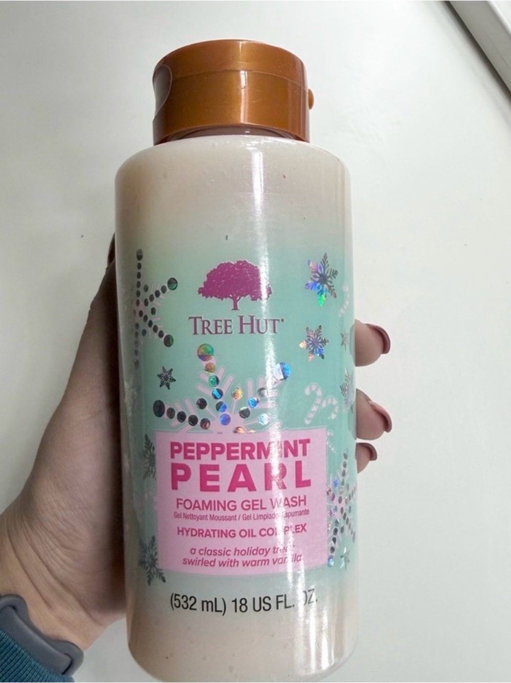Tree Hut Peppermint Pearl Foaming Gel Wash
